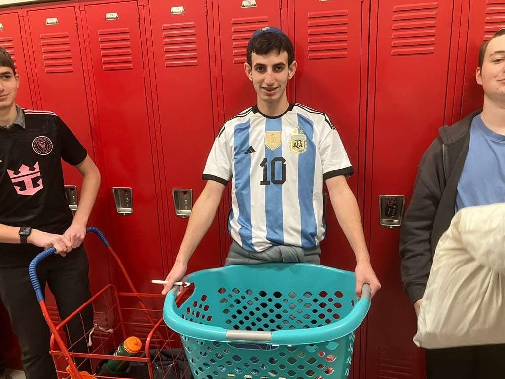 Scenes from Shtick Week: Anything But a Backpack Day